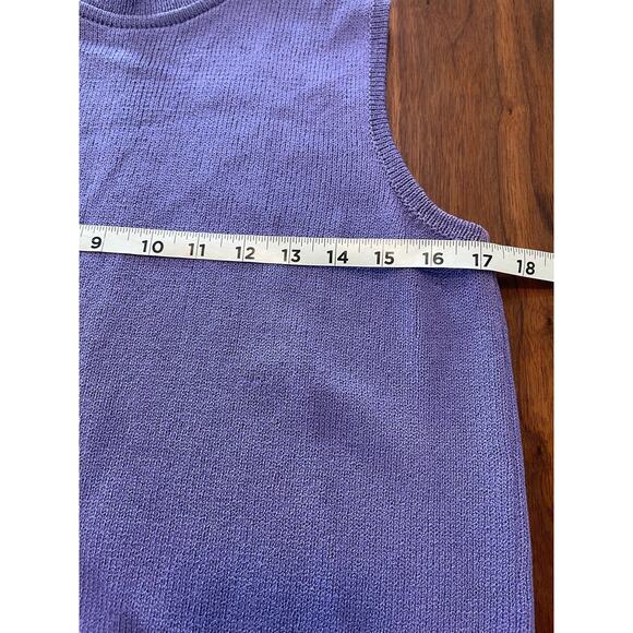 J.S.S knit wear jacket set small purple cream wool blend button up vintage - Picture 11 of 15